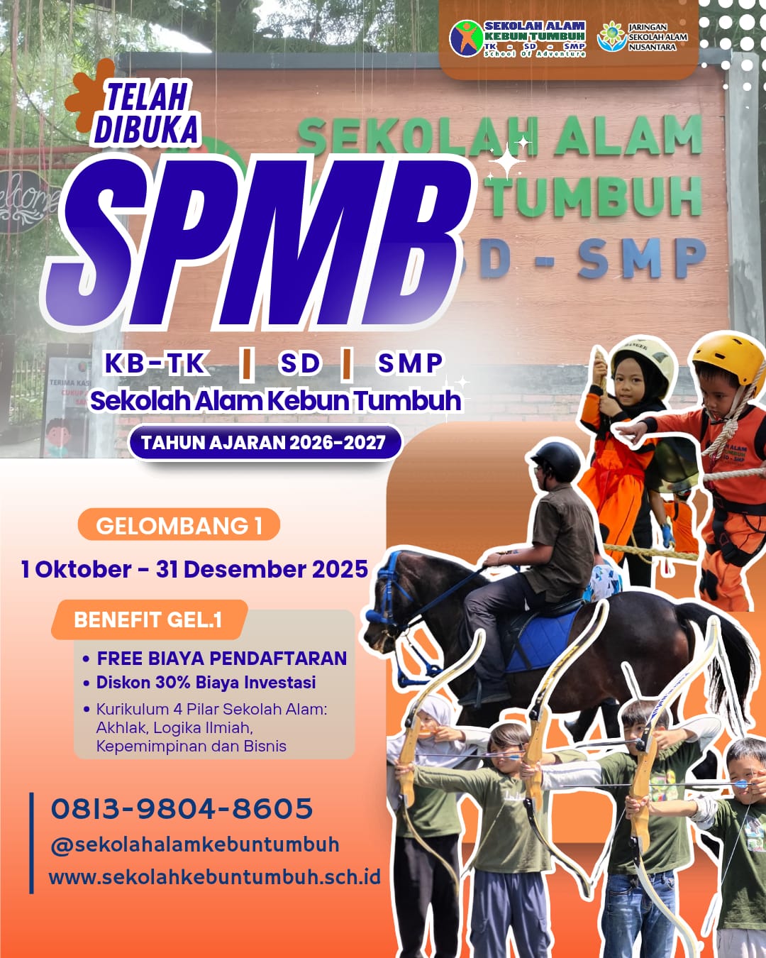 SPMB SD T.A 2026/2027 GELOMBANG 1